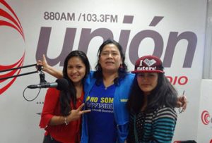 Child domestic workers on radio in Peru