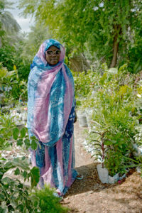 mauritanian woman freed from descent based slavery, gardener and member of SOS-Esclaves