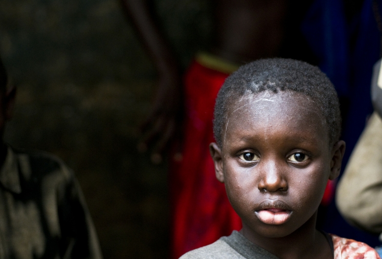 A young boy who is forced to beg in Senegal