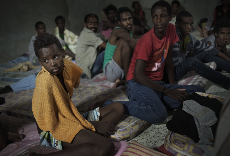 Child refugee from Eritrea