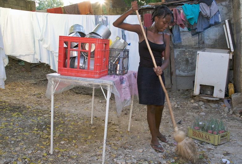 Young domestic worker in Tanzania