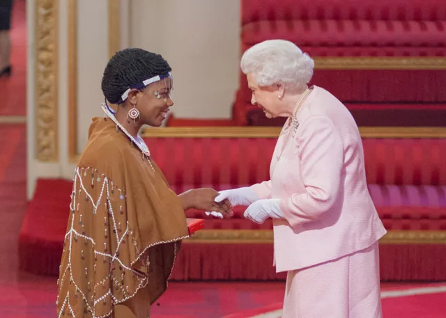 Angel Benedicto meeting the Queen