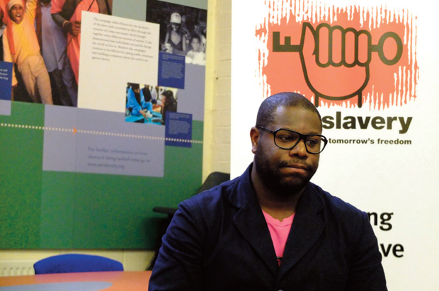 photo of Steve McQueen at anti-slavery international