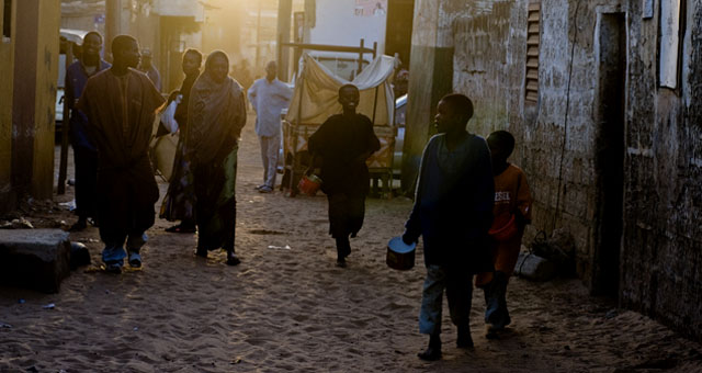 photo of begging talibes on Senegal's streets