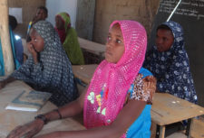 Girl in school in Niger