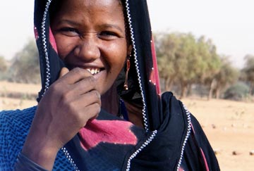 Niger descent based slavery woman smiling