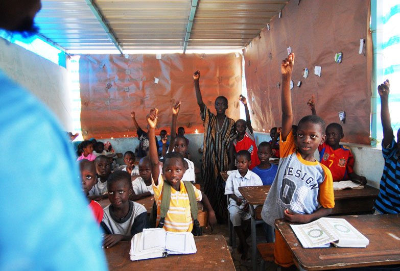 children at school in Senegal