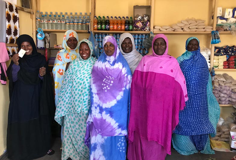 Women in shop Mauritania