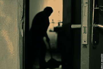 women domestic worker in dark room