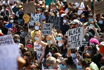 People at a Black Lives Matter protest