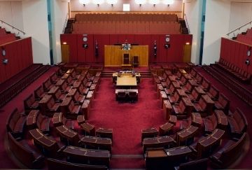 Interior of the Australian Senate building