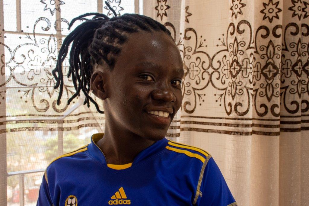 A smiling young woman