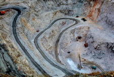Image of rare earth mine in the Uyghur Region