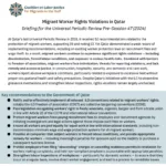 Thumbnail preview of Migrant Worker Rights Violations in Qatar