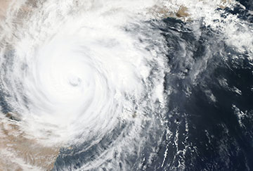 Hurricane satellite photo