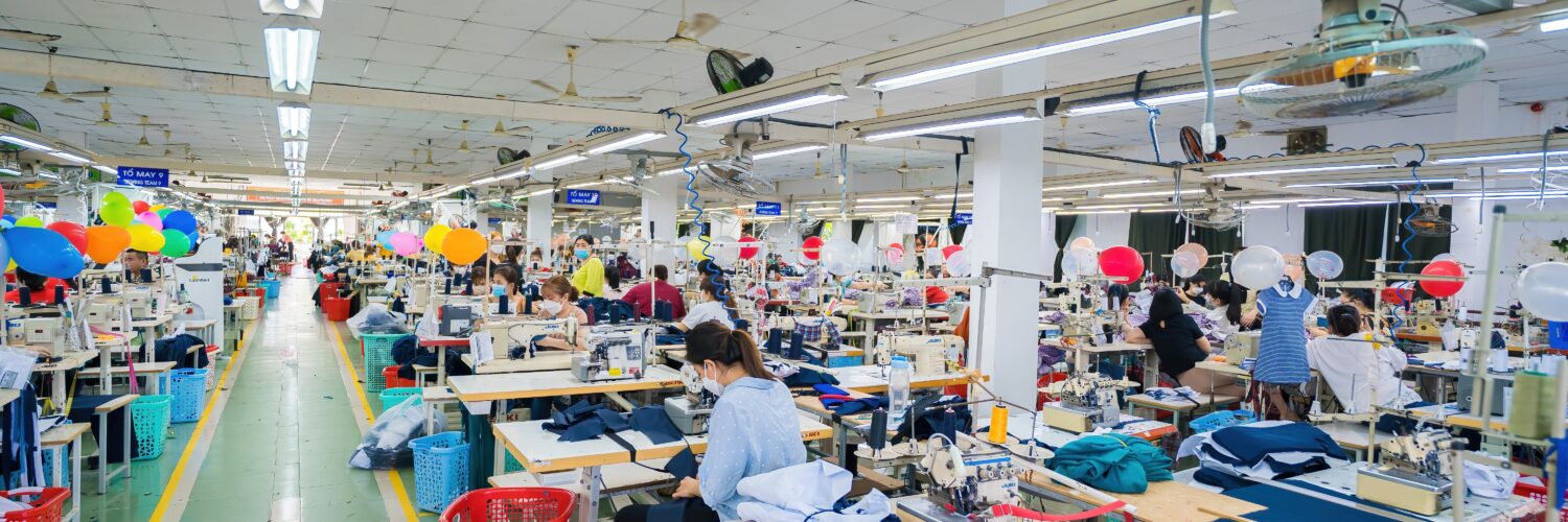 A textile cloth factory in Ba Ria, Vietnam.